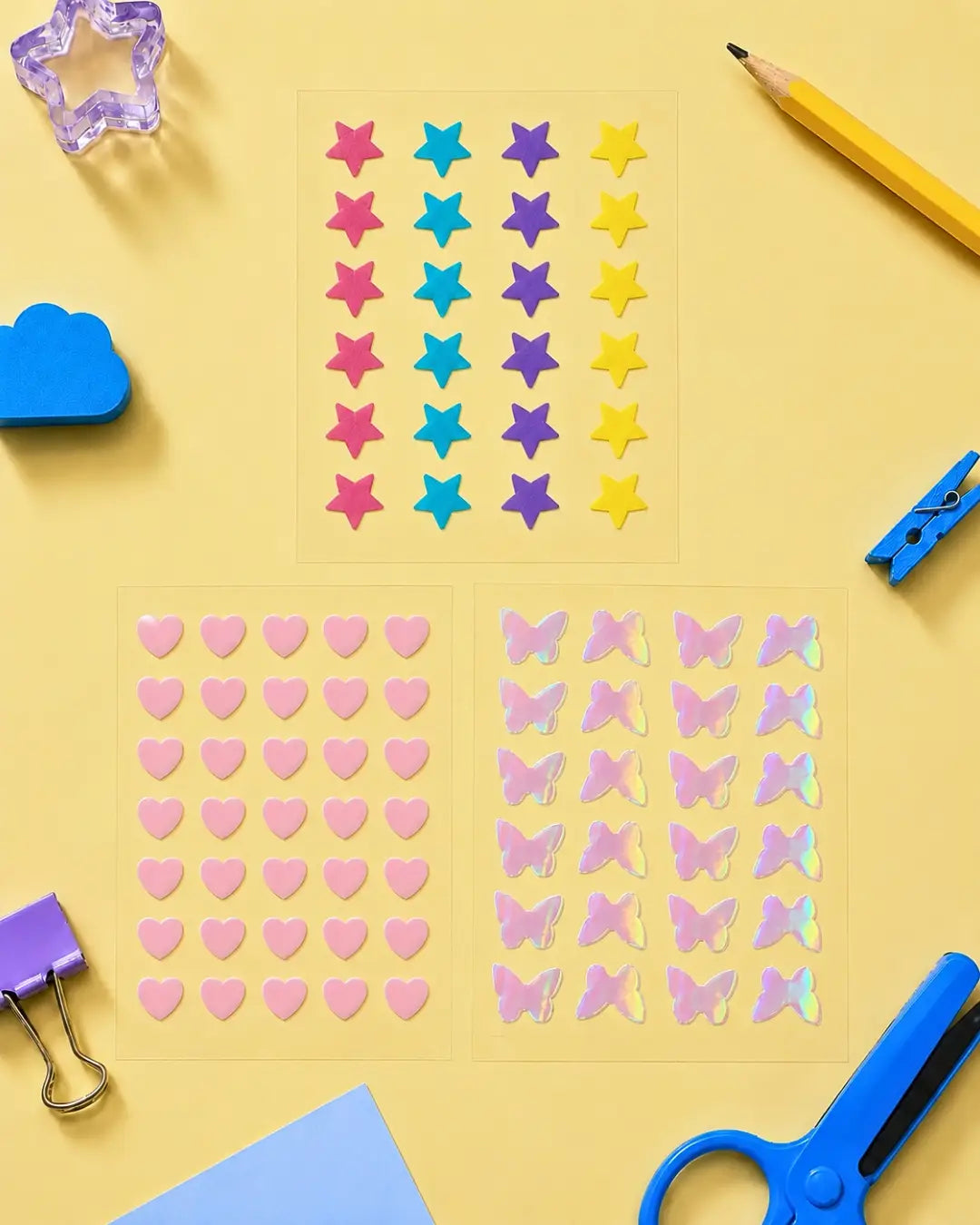 star, love and butterfly Patch