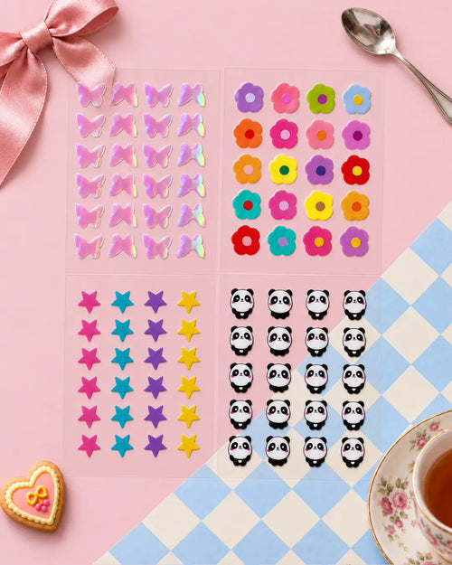 star, panda, butterfly, flower Patch combo secondary
