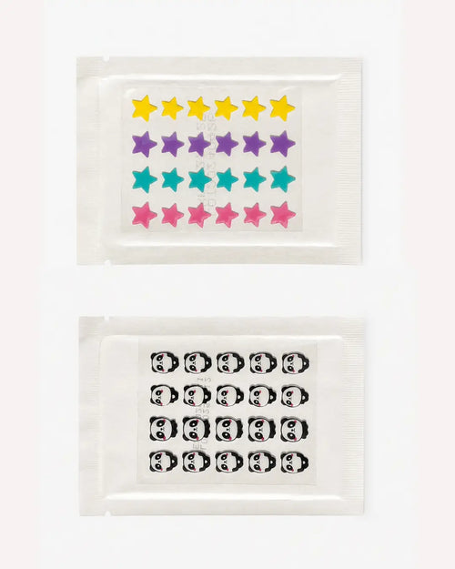 star patch & panda patch combo