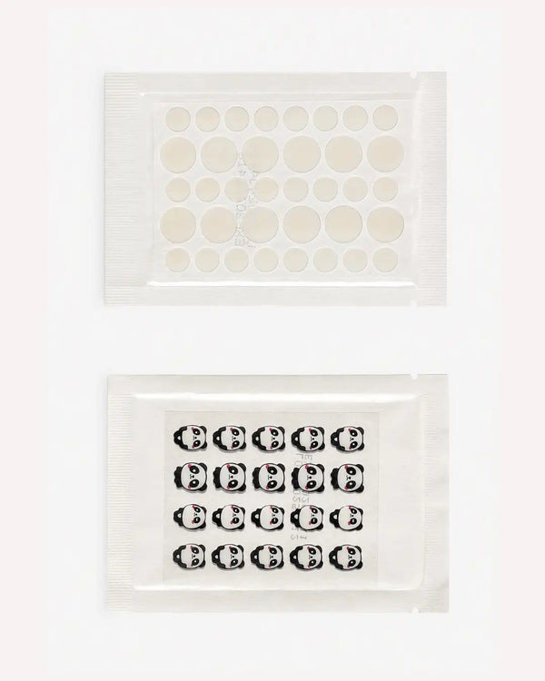 transparent and panda patch combo