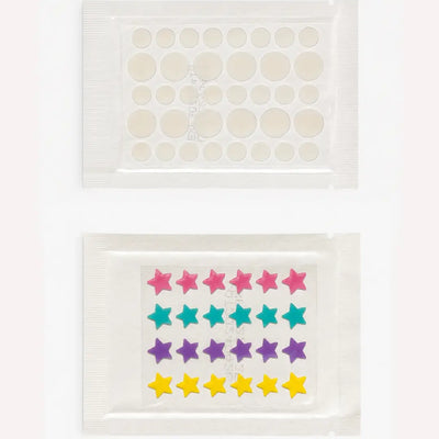 transparent patch and star patch combo
