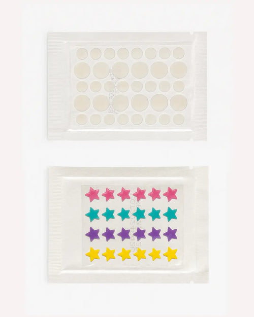 transparent patch and star patch combo