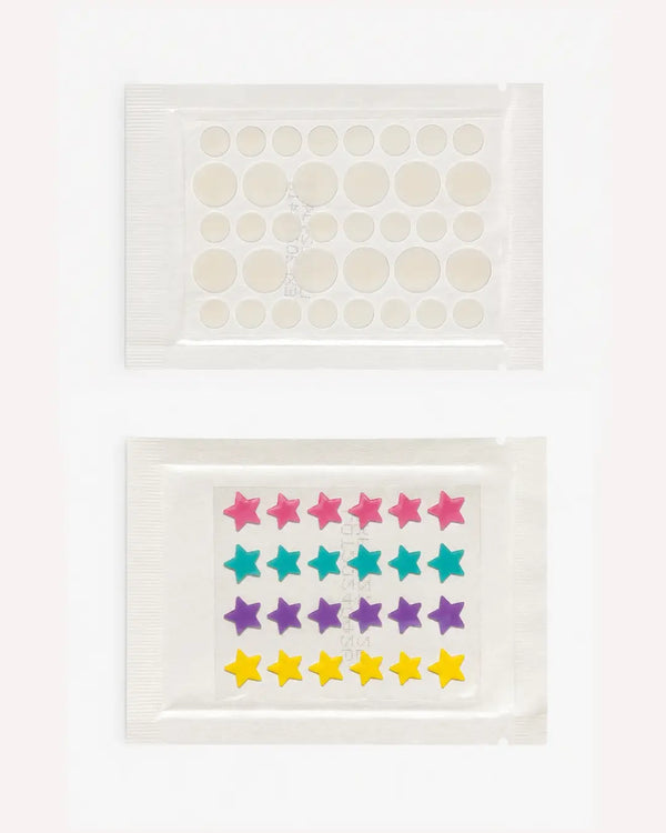 transparent patch and star patch combo