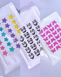 star, panda and butterfly Patch