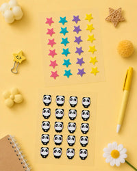 star patch and panda patch combo