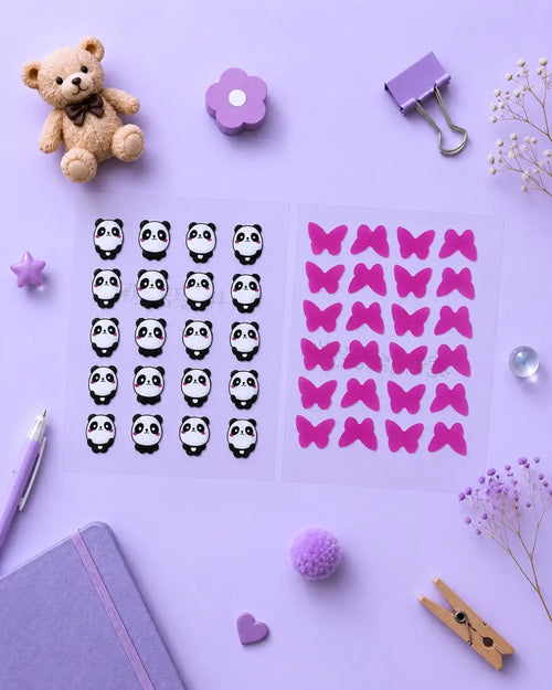 panda patch and butterfly patch combo