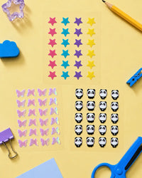 star, panda and butterfly Patch