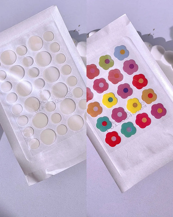 transparent and flower patch combo