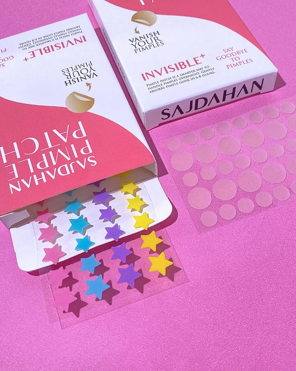 transparent patch and star patch combo