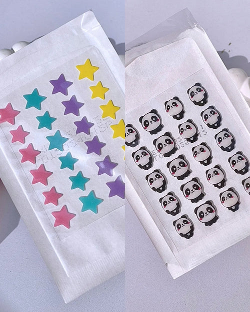 star patch & panda patch combo